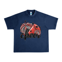 Navy cheer Urban Heavy Tee - MaliasSmallBusiness