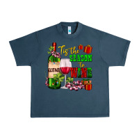 Midnight Navy tis the season to wine Urban Heavy Tee - AdoDesignShop