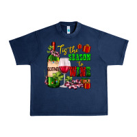 Navy tis the season to wine Urban Heavy Tee - AdoDesignShop