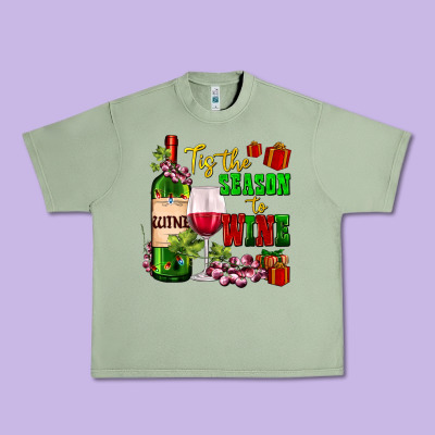 Tis The Season To Wine Urban Heavy Tee Designed By Adodesignshop
