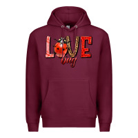 Burgundy Love bug Premium Hoodie - HowdyJamesFarm