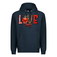 Navy Love bug Premium Hoodie - HowdyJamesFarm