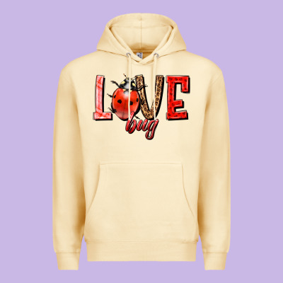 Love Bug Premium Hoodie Designed By Howdyjamesfarm