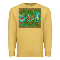 Antique Gold peace love lab tech Premium Sweatshirt - TumblerDesignByShophia