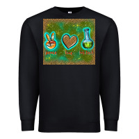 Black peace love lab tech Premium Sweatshirt - TumblerDesignByShophia