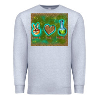 Heather Grey peace love lab tech Premium Sweatshirt - TumblerDesignByShophia