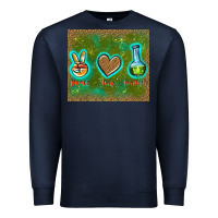 Navy peace love lab tech Premium Sweatshirt - TumblerDesignByShophia