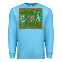 Ocean Blue peace love lab tech Premium Sweatshirt - TumblerDesignByShophia