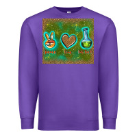 Purple peace love lab tech Premium Sweatshirt - TumblerDesignByShophia