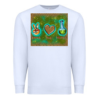 White peace love lab tech Premium Sweatshirt - TumblerDesignByShophia