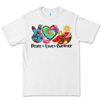 White peace love  summer Premium Tee - AdoDesignShop