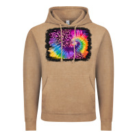 Vintage Coffee tie dye leopard glitter background Vintage Hoodie - Jasminsmagicworld