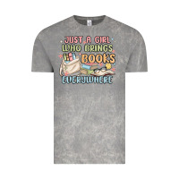 Cloud Rock just a girl who brings books everywhere Vintage Tee - MaliasSmallBusiness