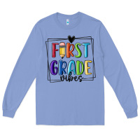 Colony Blue 1st grade vibes Long Sleeve Tee - MaliasSmallBusiness