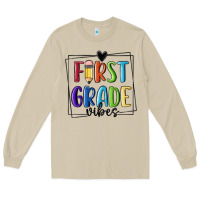 Mushroom 1st grade vibes Long Sleeve Tee - MaliasSmallBusiness