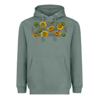 Sage summer with sunflowers Heavyweight Hoodie - TumblerDesignByShophia