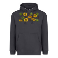 Smoke summer with sunflowers Heavyweight Hoodie - TumblerDesignByShophia