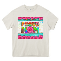 Cream proud mom Heavy Core Tee - HRA Design Shop