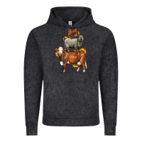 Vintage Black farm animals stack Vintage Hoodie - LillyAllenDesigns