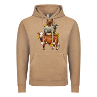 Vintage Coffee farm animals stack Vintage Hoodie - LillyAllenDesigns