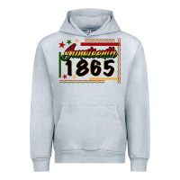 Heather Grey Juneteenth 1865 Urban Hoodie - FaDigitalArtStudio