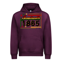 Mauve Wine Juneteenth 1865 Urban Hoodie - FaDigitalArtStudio