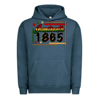 Pigment Midnight Navy Juneteenth 1865 Urban Hoodie - FaDigitalArtStudio