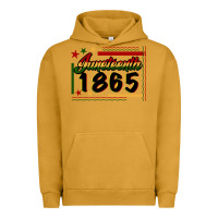 Pigment Peanut Butter Juneteenth 1865 Urban Hoodie - FaDigitalArtStudio