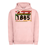 Pigment Salmon Juneteenth 1865 Urban Hoodie - FaDigitalArtStudio