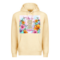 Pina Colada she is mom with flowers Premium Hoodie - TumblerDesignByShophia