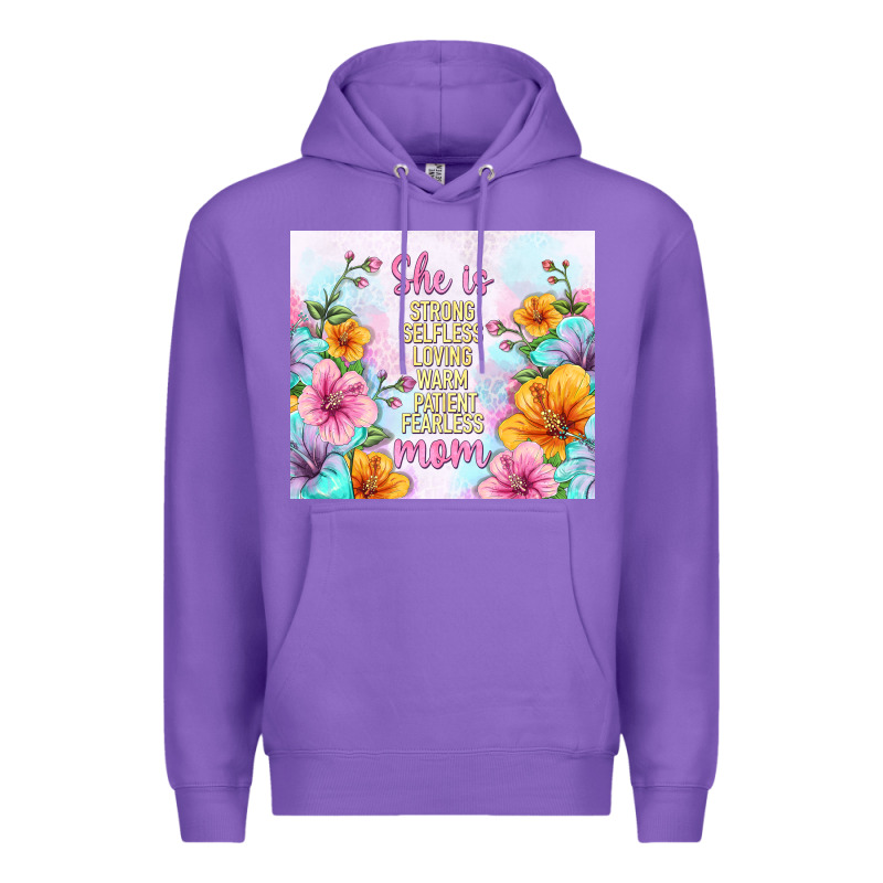 She Is Mom With Flowers Premium Hoodie by TumblerDesignByShophia | Teevron