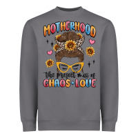 Storm motherhood the perfect mix of chaos and love Heavyweight Sweatshirt - MaliasSmallBusiness