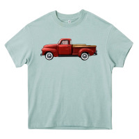 Arona western red truck right side view Heavy Core Tee - FaDigitalArtStudio