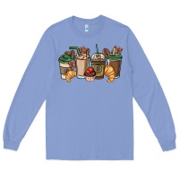 Colony Blue coffee coffee cups Long Sleeve Tee - NancyCooperArtShop