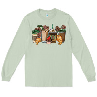 Matcha coffee coffee cups Long Sleeve Tee - NancyCooperArtShop