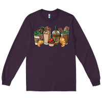 Plum coffee coffee cups Long Sleeve Tee - NancyCooperArtShop