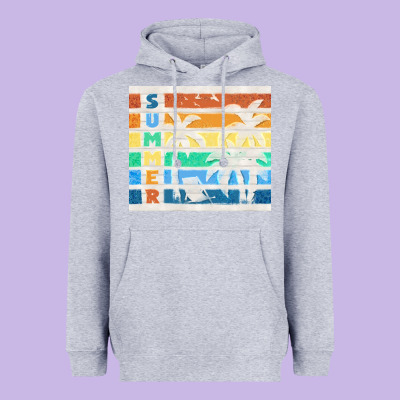 Retro Summer Heavyweight Hoodie Designed By Tumblerdesignbyshophia