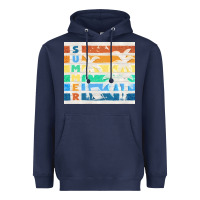 Navy retro summer Heavyweight Hoodie - TumblerDesignByShophia