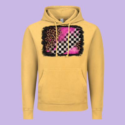 Racing Leopard Background Vintage Hoodie Designed By Jasminsmagicworld