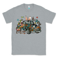 Heather Grey Happy Easter Classic Tee - CowhideDigitalArt