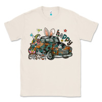 Natural Happy Easter Classic Tee - CowhideDigitalArt