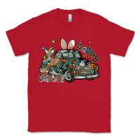 Red Happy Easter Classic Tee - CowhideDigitalArt