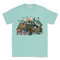 Seafoam Happy Easter Classic Tee - CowhideDigitalArt