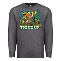 Charcoal Heather Back that thing up Premium Sweatshirt - HowdyJamesFarm