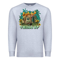 Heather Grey Back that thing up Premium Sweatshirt - HowdyJamesFarm