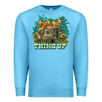 Ocean Blue Back that thing up Premium Sweatshirt - HowdyJamesFarm