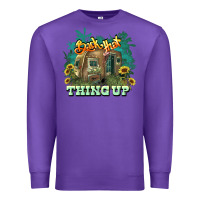 Purple Back that thing up Premium Sweatshirt - HowdyJamesFarm