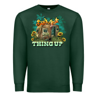 Sports Green Back that thing up Premium Sweatshirt - HowdyJamesFarm