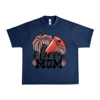 Navy cheer mom Urban Heavy Tee - MaliasSmallBusiness
