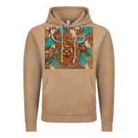 Vintage Coffee highland cow turquoise gemstones western patterns Vintage Hoodie - BarkalooDesign